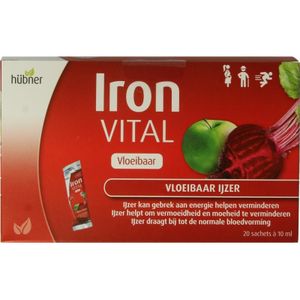 Hubner Iron vital vloeibaar ijzer 20x10ml  20 Stuks |