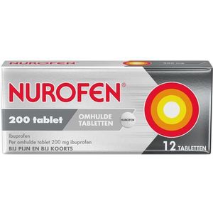 Nurofen Ibuprofen 200mg omhulde tabletten  12 tabletten