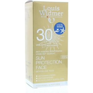 Louis Widmer Sun Protection Face (Gezichtscreme) Beschermingsfactor 30 Ongeparfumeerd  50ml
