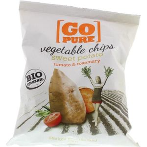 Go pure Chips sweet potato tomato & rosemary bio  80 gram