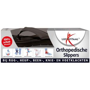 Lucovitaal Orthopedische slippers maat 35-36 zwart  1 paar