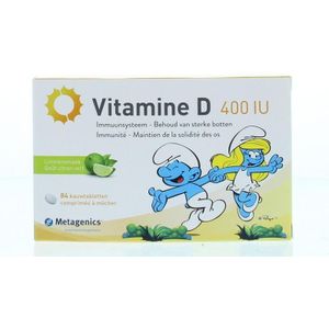 Metagenics Vitamine D 400IU smurfen  84 kauwtabletten