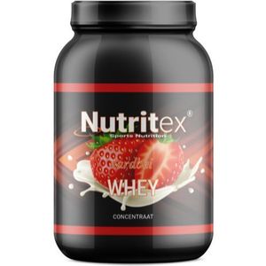 Nutritex whey proteine aardbei  750 gram