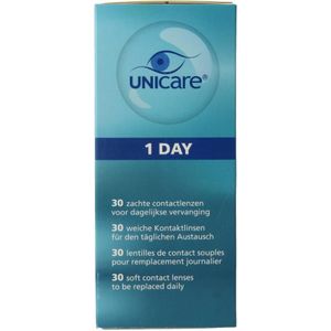 Unicare daglenzen 30-pack - +2,00 - zachte contactlenzen