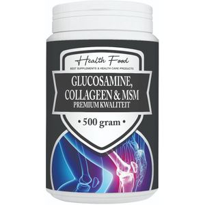 Health Food Glucosamine Collageen & MSM Poeder  Voordeelpot 500 gram