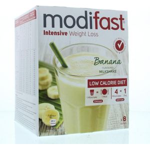 Modifast Intensive milkshake banaan 8 zakjes  440 gram