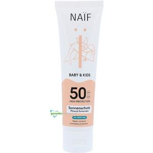 Naif care baby&kids mineral sunscreen 0% perfume spf50  100ML