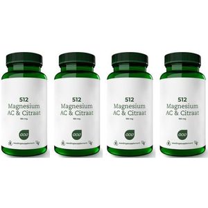 AOV 512 Magnesium AC & citraat 150mg vierpak 4x 60 tabletten (= 240 tabletten)