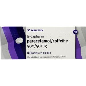 Leidapharm Paracetamol/coffeine CP 550  50 tabletten