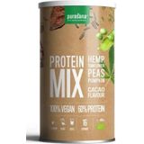 Purasana Protein mix pea sunflower hemp cacao vegan bio  400 gram