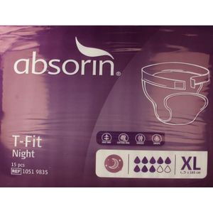 Absorin Comfort t-fit night maat XL  15 stuks
