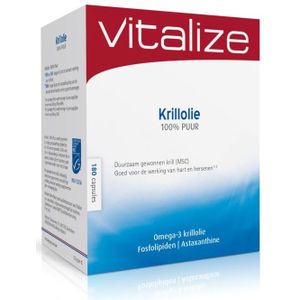 Vitalize Krillolie 100% puur (MSC) 180 capsules
