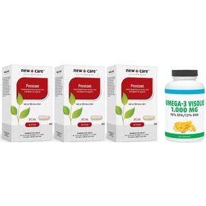 New Care Prostaet trio-pak 3x 60 capsules met gratis Gezonderwinkelen Visolie 120 capsules