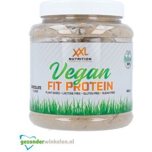 Vegan fit protein - chocolade - 500 gram  500GR