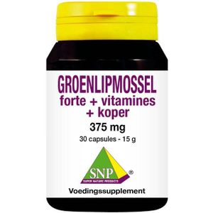 SNP Groenlipmossel forte + vitamines + koper  30 capsules