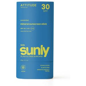 Attitude Sunly zonnebrandstick kids SPF30  60 Gram