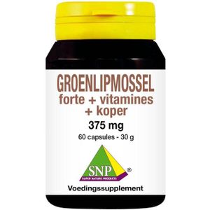 SNP Groenlipmossel forte + vitamines + koper  60 capsules
