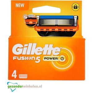 Gillette Fusion5 power mesjes  4 Stuks