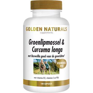 Golden Naturals Groenlipmossel & Curcuma longa  180 capsules