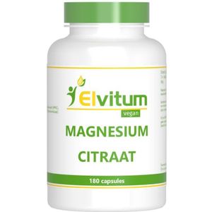Elvitum (voorheen Elvitaal) Magnesium citraat  180 Vegetarische capsules