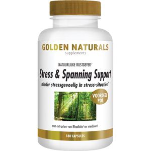 Golden Naturals Stress & Spanning Support  180 vegetarische capsules