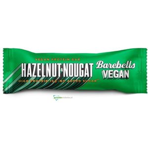 Barebells Hazelnut Nougat Vegan Protein Bar (Eiwitreep) 1 stuk 55 gram