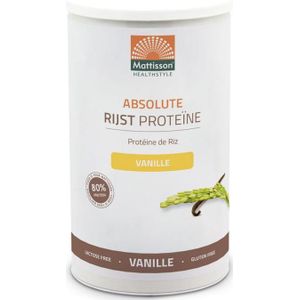 Mattisson Absolute rijst proteine vanille vegan 80%  500 gram