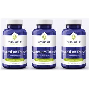 Vitakruid Magnesium Tauraat met P-5-P triopak 3x 90 capsules (= 270 capsules)