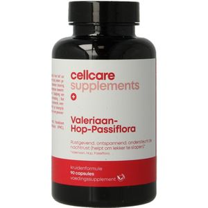Cellcare valeriaan hop passiflora cell#  90 Vegetarische capsules