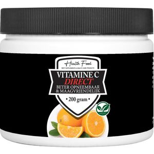 Health Food Vitamine C Direct (Vitamine C – als Sodium Ascorbaat = beter opneembaar)  200 gram