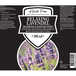 Health Food Lavendel Shampoo & Douche in één  300ml