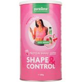 Purasana Shape & control proteine shake aardbei-framboos  350 gram