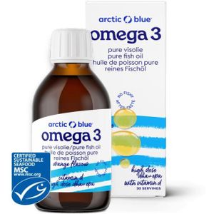 Arctic Blue Omega 3 pure visolie met vitamine D  150 Milliliter