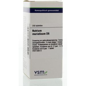 VSM Natrium muriaticum D6  200 tabletten