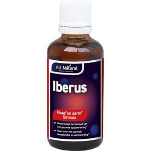 All Natural Iberus Maag Darm Complex (alternatief voor Iberogast welke tijdelijk niet verkrijgbaar is/soortgelijke samenstelling)  100ml