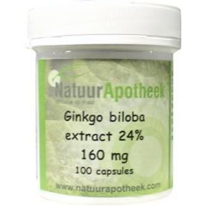 Natuurapotheek Ginkgo biloba 24% 160mg  100 capsules