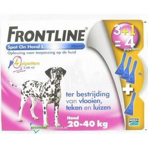 Frontline spot-on hond l  4ST