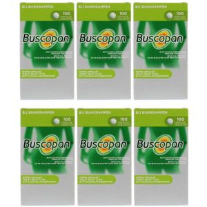 Buscopan 10mg Bij buikkrampen zes-pak  6x 100 tabletten (= totaal 600 tabletten)