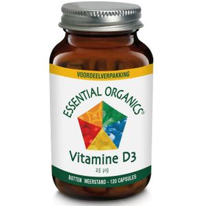 Essential Organics Vitamine D3 25mcg  120 capsules