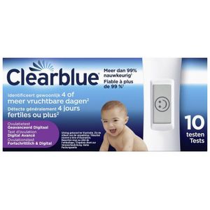 Clearblue Ovulatietest 4 dagen  10 Stuks