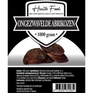 Health Food Ongezwavelde Abrikozen  1000 gram