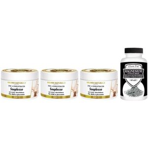 Golden Naturals Souplesse Spier- & Gewrichtsbalsem trio 3x 200ml + gratis pot Health Food Magnesium 60 tabletten