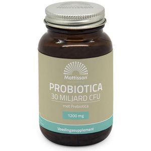 Mattisson Probiotica 30 miljard CFU met prebiotica  60 Capsules