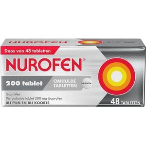 Nurofen Ibuprofen omhulde tabletten 200mg  48 Tabletten