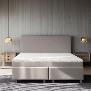 Julia - Boxspring - Beige - Pocketvering - Inclusief Topper