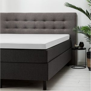 Topper Hoeslaken Katoen - Wit - 180x200 cm - Wit - Fresh & Co