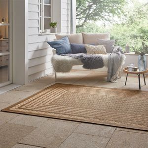 Jute Vloerkleed Woods - Mokka maat: 290x200cm - materiaal: Polypropyleen - Dekbed-Discounter.nl