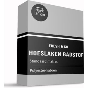 Hoeslaken - Badstof - 160x200 cm - Keuze Uit Meerdere Kleuren - Fresh and Co - Dekbed-Discounter.nl