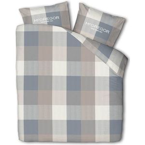 Dekbedovertrek McGregor - Eenpersoons (140x240 cm) - Meerkleurig Flanel - Dessin: Ruiten - McGregor - Dekbed-Discounter.nl