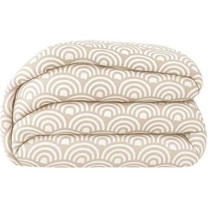 1+1 Gratis Wasbaar Easy Dekbed Zonder Overtrek - Zonder Overtrek - Bow - Beige - Dekbed-Discounter.nl